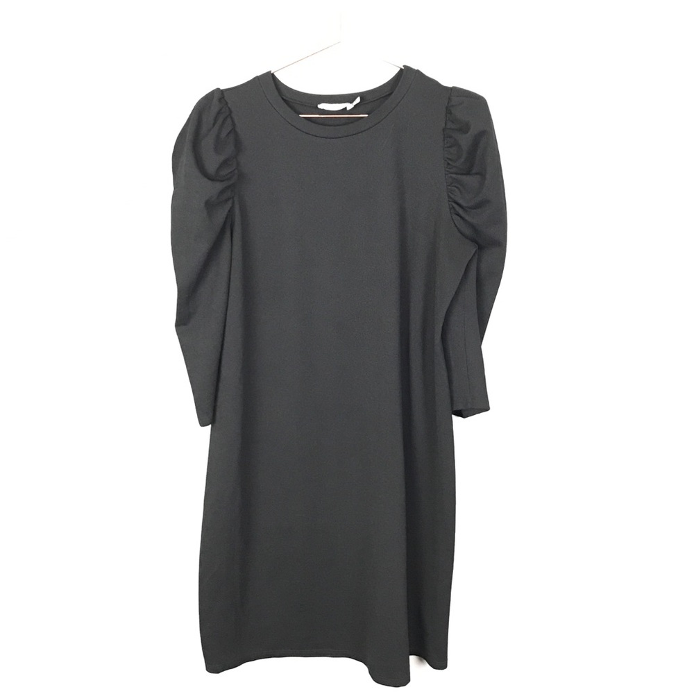 Asos Puffer Sleeved Mini Dress Black Size 8